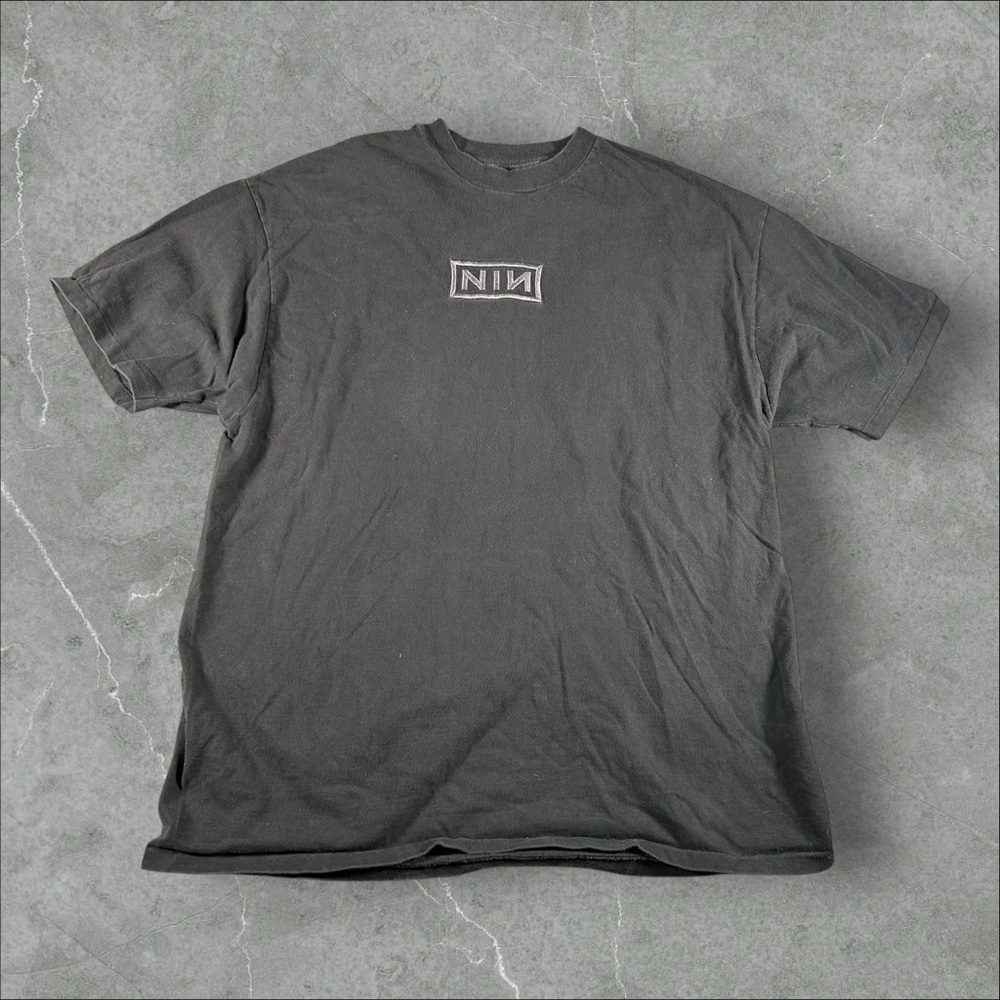 Vintage Nine Inch Nails Shirt Mens XL Black Purple Downward Spiral 90s 1994 Tour